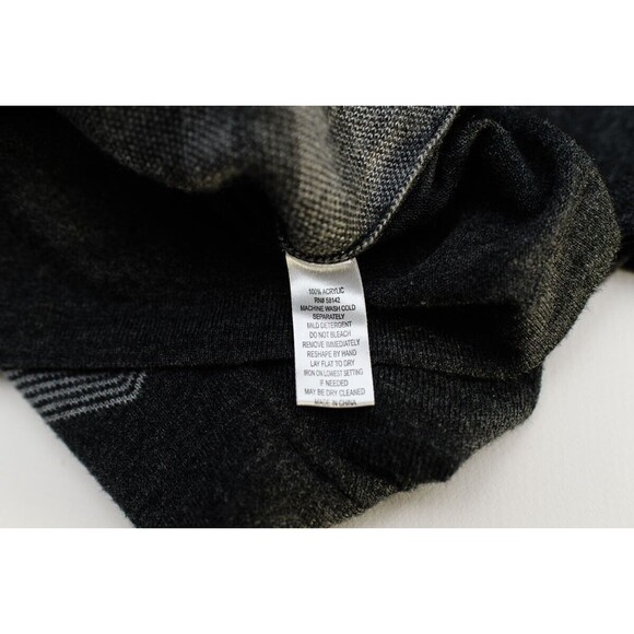 London Times L Gray chevron stripe bodycon Women's sweater Dress - Picture 6 of 6